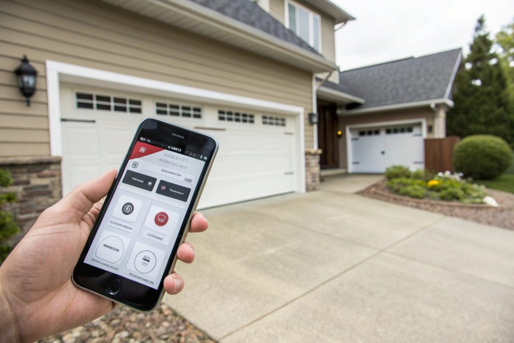 Smart garage door opener app control for Gymea homes