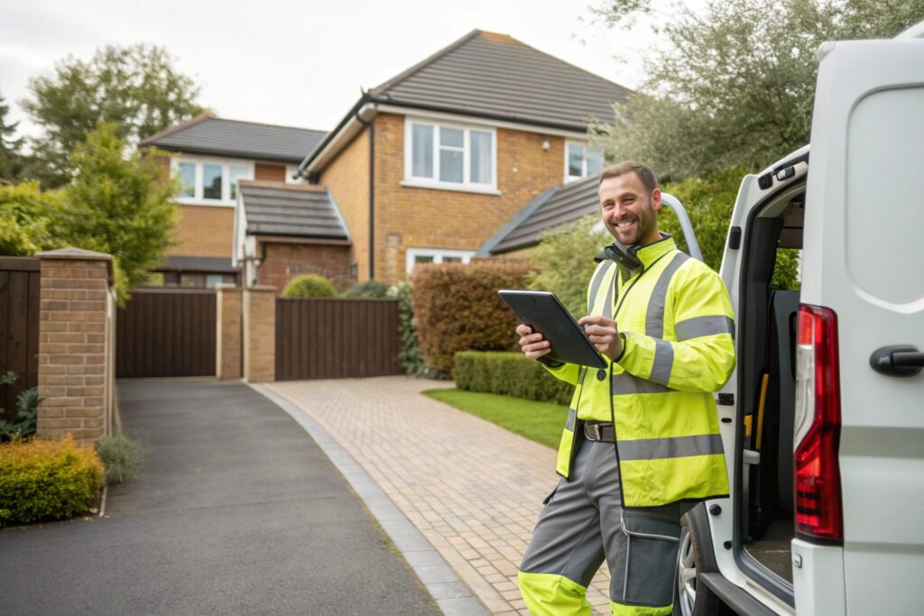 Professional garage door installer providing quote for Kirrawee home replacement service